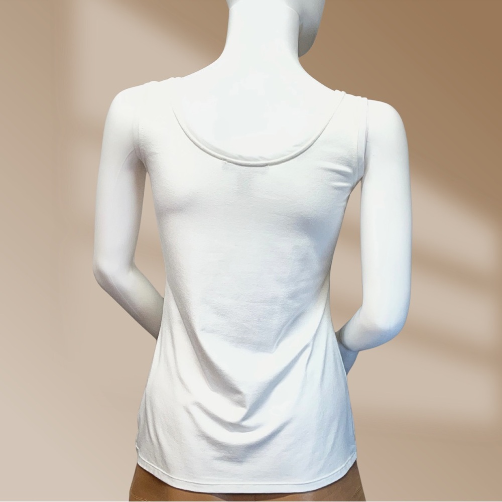 White House Black Market White Stud Embellished Women's Tank Top Size Small NWOT - Picture 3 of 3